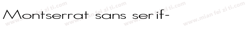 Montserrat sans serif字体转换